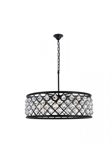 Madison 8 light Matte Black Chandelier Clear Royal Cut Crystal (758|1214D32MB/RC)