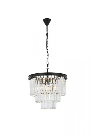 Sydney 9 light Matte Black Chandelier Clear Royal Cut Crystal (758|1231D20MB/RC)