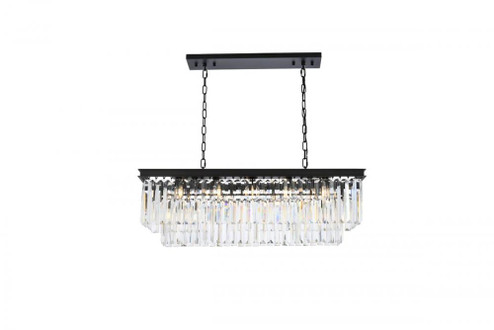 Sydney 12 light Matte Black Chandelier Clear Royal Cut Crystal (758|1232D40MB/RC)