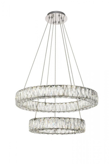 Monroe Integrated LED chip light Chrome Chandelier Clear Royal Cut Crystal (758|3503G24C)