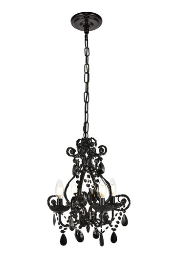 Kato Collection Pendant D12.6 H16.3 Lt:4 Polished Black Finish (758|LD5018D12BK)