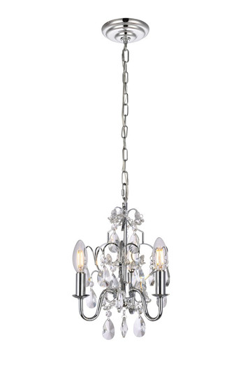 Kaede Collection Pendant D9.5 H12.2 Lt:3 Chrome Finish (758|LD5020D9C)