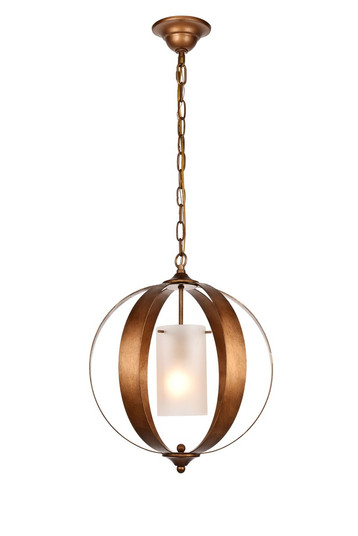 Marion Collection Pendant D15 H19 Lt:1 Vintage Gold Finish (758|LD6012D15G)