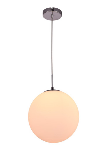 Opal Collection Pendant D11.5in H12.5in Lt:1 Off- White Finish (758|LDPD2033)