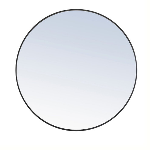 Metal Frame Round Mirror 42 Inch Black Finish (758|MR4044BK)