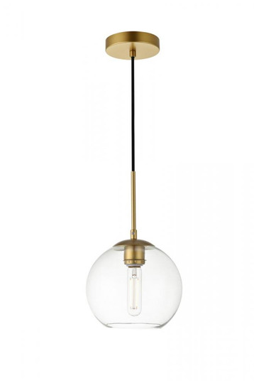 Baxter 1 Light Brass Pendant With Clear Glass (758|LD2206BR)