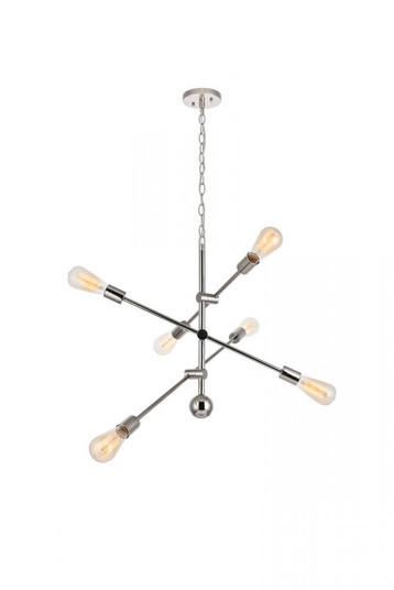 Axel 6 Lights polished Nickel Pendant (758|LD8007D29PN)