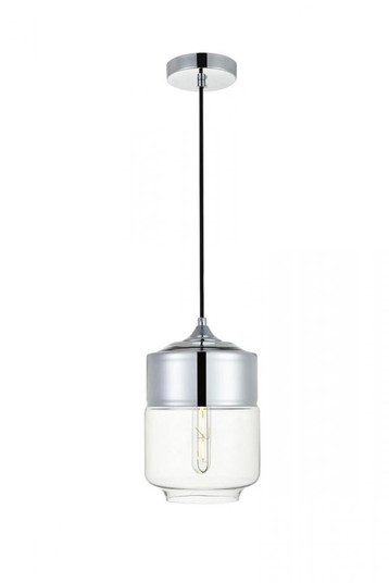 Ashwell 1 Light Chrome Pendant With Clear Glass (758|LD2241C)
