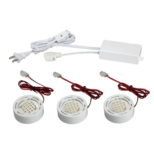 Minipuck Kit, LED, 3LT , Down, Wht (4304|19576-015)