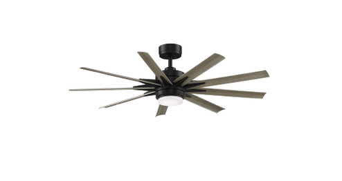 Odyn Indoor/Outdoor Custom Smart Ceiling Fan DC Motor- Black with LED Light Kit (90|MAD8152BLW)