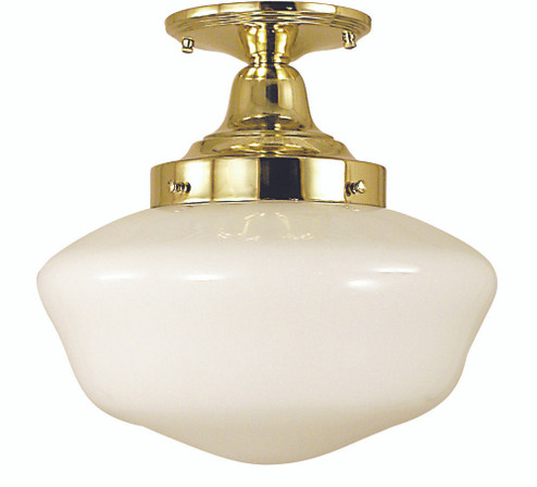 1-Light Antique Brass Taylor Flush / Semi-Flush Mount (84|2555 AB)