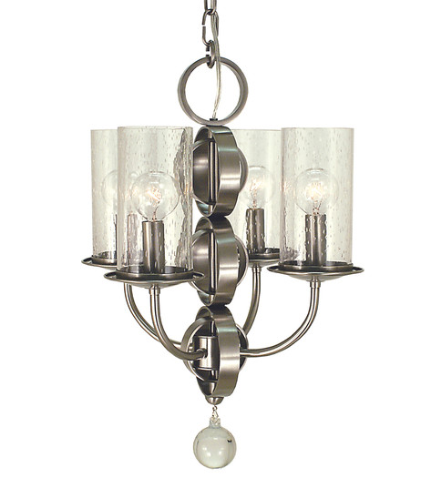 4-Light Brushed Nickel Compass Mini Chandelier (84|1043 BN)