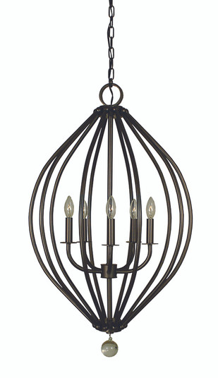 5-Light Mahogany Bronze Chandelier (84|4345 MB)