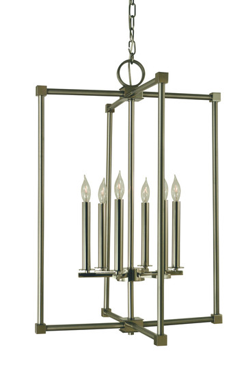 6-Light Polished Nickel Lexington Chandelier (84|4606 PN)