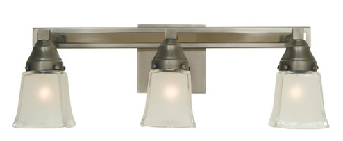 3-Light Satin Pewter/Polished Nickel Mercer Sconce (84|4773 SP/PN)