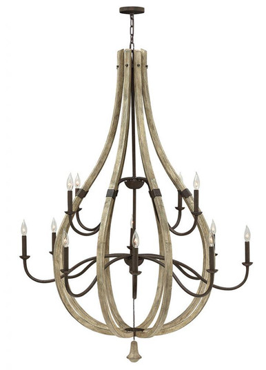 Large Open Frame Two Tier Chandelier (88|FR40579IRR)