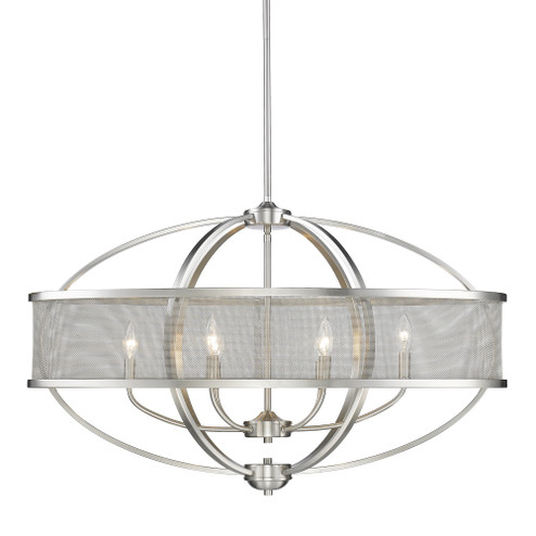 Golden Lighting Colson 6-light Island Light in Pewter (36|3167-LP PW-PW)
