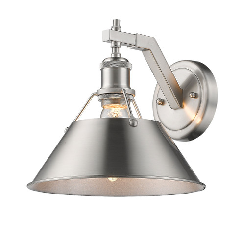 Yep by Golden Lighting Orwell 1-light Wall Sconce in Pewter (36|3306-1W PW-PW)