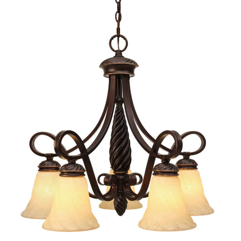 Wry Lighting Torbellino 5-light Chandelier in Cordoban Bronze (36|8106-D5 CDB)