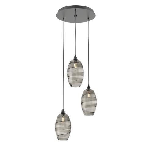 Ellisse Round 3pc Multi-Pendant (1289|CHB0035-03-MB-OS-C01-E2)