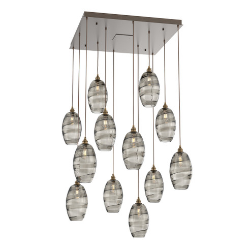 Ellisse Square 12pc Multi-Pendant (1289|CHB0035-12-FB-OS-C01-E2)