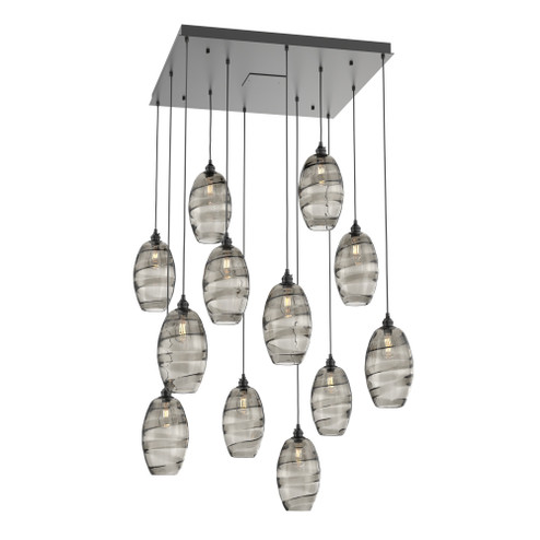 Ellisse Square 12pc Multi-Pendant (1289|CHB0035-12-MB-OS-C01-E2)