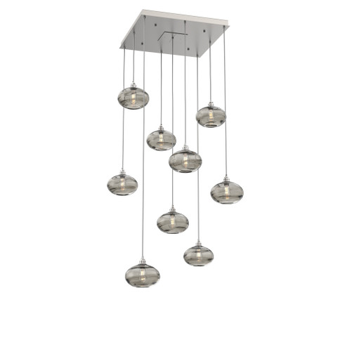 Coppa Square 9pc Multi-Pendant (1289|CHB0036-09-BS-OS-C01-E2)