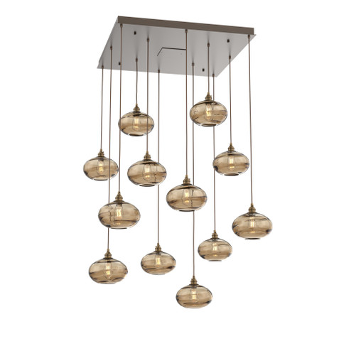 Coppa Square 12pc Multi-Pendant (1289|CHB0036-12-FB-OB-C01-E2)