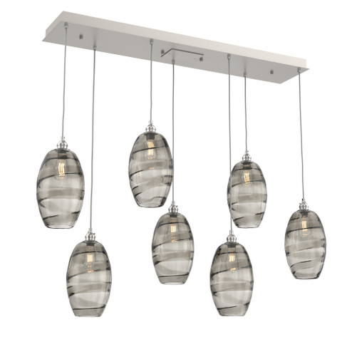Ellisse Linear 7pc Multi-Pendant (1289|PLB0035-07-BS-OS-C01-E2)