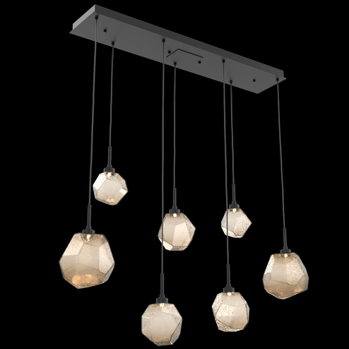 Gem Linear 7pc Multi-Pendant (1289|PLB0039-07-MB-B-C01-L1)
