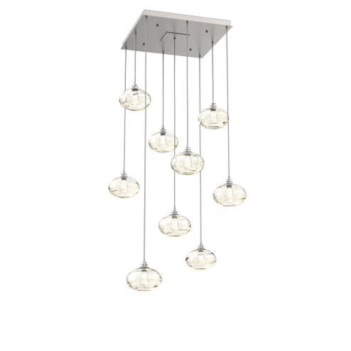 Coppa Square 9pc Multi-Pendant (1289|CHB0036-09-BS-OA-C01-E2)