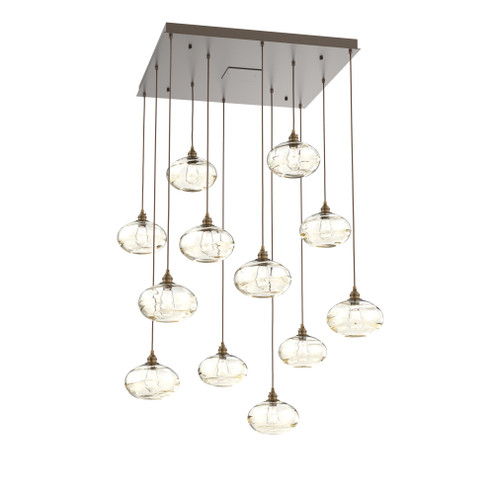 Coppa Square 12pc Multi-Pendant (1289|CHB0036-12-FB-OA-C01-E2)