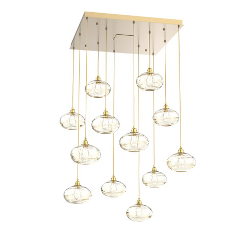 Coppa Square 12pc Multi-Pendant (1289|CHB0036-12-GB-OA-C01-E2)