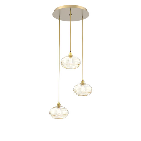 Coppa Round 3pc Multi-Pendant (1289|CHB0036-03-GB-OA-C01-E2)