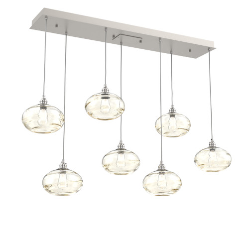 Coppa Linear 7pc Multi-Pendant (1289|PLB0036-07-BS-OA-C01-E2)