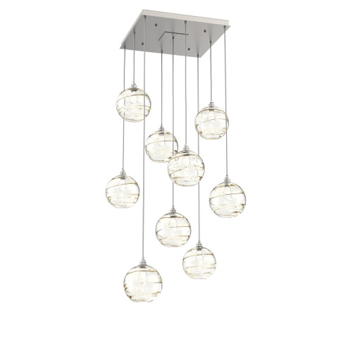 Terra Square 9pc Multi-Pendant (1289|CHB0047-09-BS-OA-C01-E2)