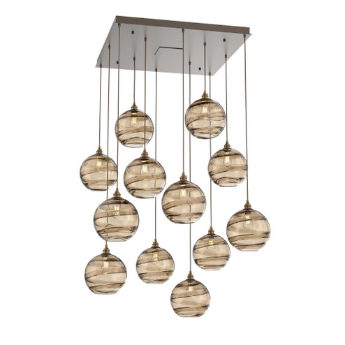 Terra Square 12pc Multi-Pendant (1289|CHB0047-12-FB-OB-C01-E2)
