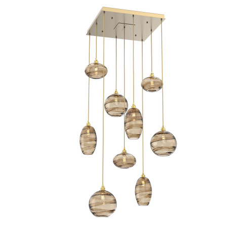 Misto Square 9pc Multi-Pendant (1289|CHB0048-09-GB-OB-C01-E2)