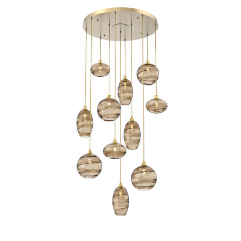Misto Round 11pc Multi-Pendant (1289|CHB0048-11-GB-OB-C01-E2)