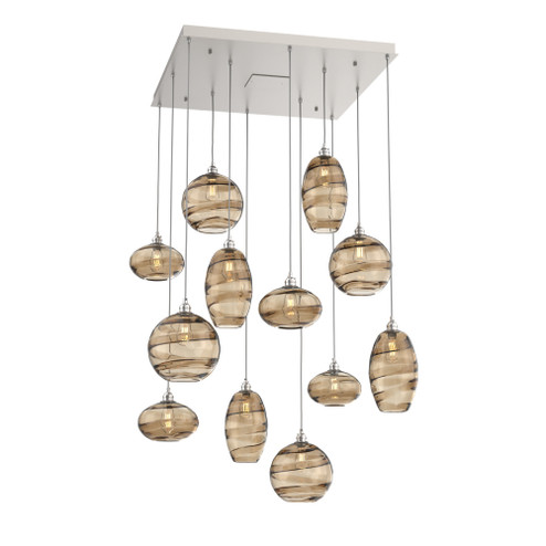 Misto Square 12pc Multi-Pendant (1289|CHB0048-12-BS-OB-C01-E2)