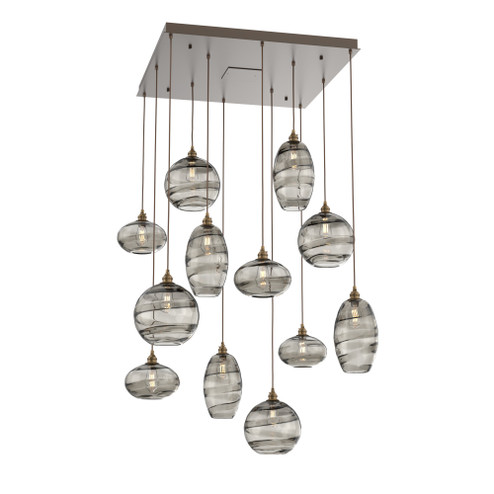 Misto Square 12pc Multi-Pendant (1289|CHB0048-12-FB-OS-C01-E2)