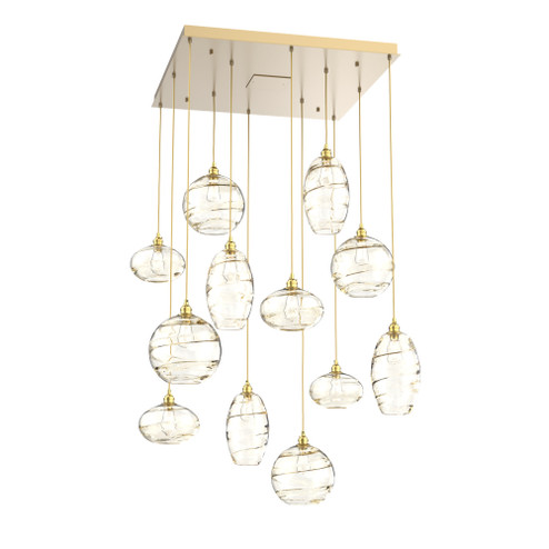 Misto Square 12pc Multi-Pendant (1289|CHB0048-12-GB-OA-C01-E2)