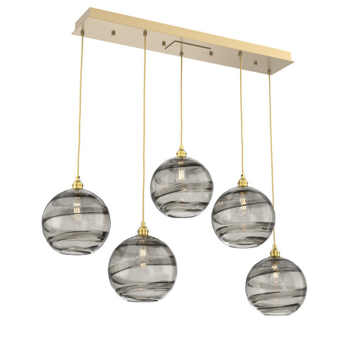 Terra Linear 5pc Multi-Pendant (1289|PLB0047-05-GB-OS-C01-E2)