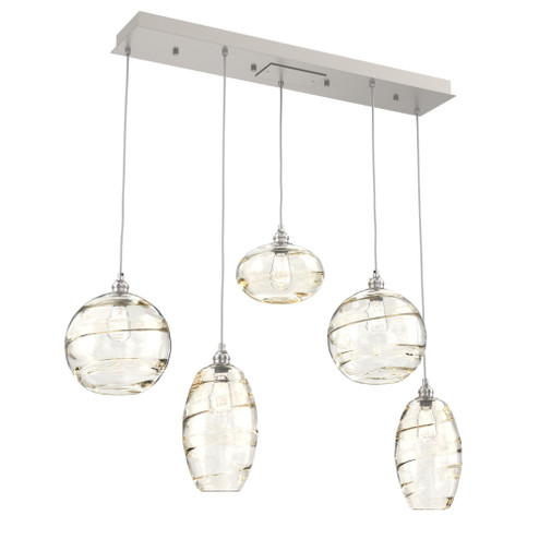 Misto Linear 5pc Multi-Pendant (1289|PLB0048-05-BS-OA-C01-E2)
