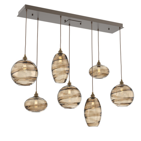 Misto Linear 7pc Multi-Pendant (1289|PLB0048-07-FB-OB-C01-E2)