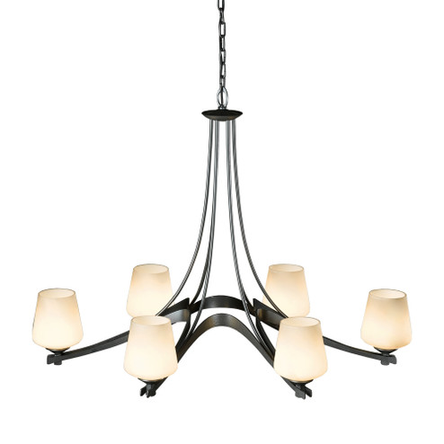 Oval Ribbon 6 Arm Chandelier (65|104106-SKT-82-GG0236)