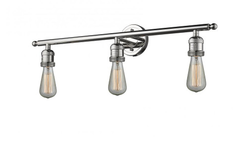 Bare Bulb 3 Light Bath Vanity Light (3442|204-PN)