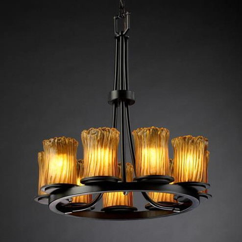 Dakota 9-Light Ring Chandelier (254|GLA-8766-16-AMBR-DBRZ)