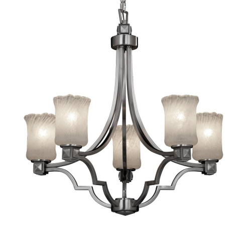 Argyle 5-Light Chandelier (254|GLA-8500-16-WHTW-CROM)