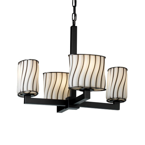 Modular 4-Light Chandelier (254|WGL-8829-30-GRCB-DBRZ)